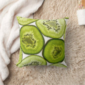 Kiwi Fruit Throw Pillow (Blanket)