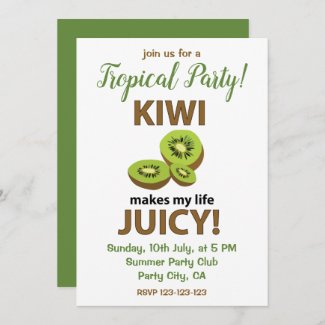 Kiwi Fruit Tropical Summer Party