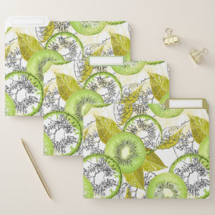 Kiwi, fruity, green and white, fresh, juicy, white file folder