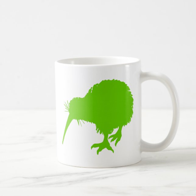 Kiwi Green Bird Coffee Mug (Right)