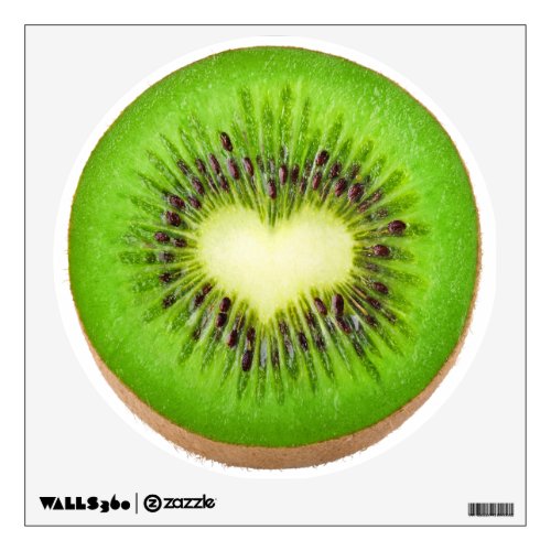 Kiwi heart wall decal