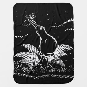 Kiwi in the New Zealand Bush Baby Blanket