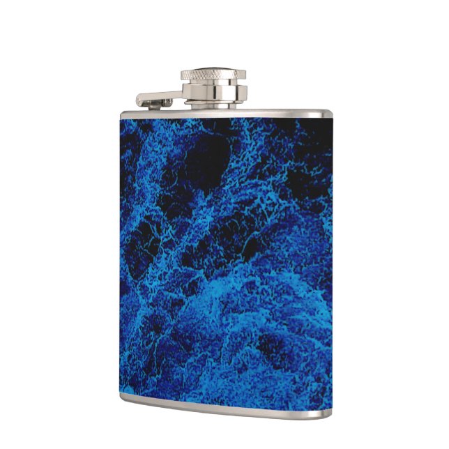 "Kiwi Lifestyle" - A Touch of Blue Slice#2 Flask (Left)