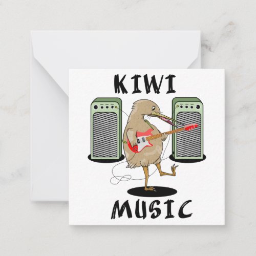 Kiwi Music Note Card