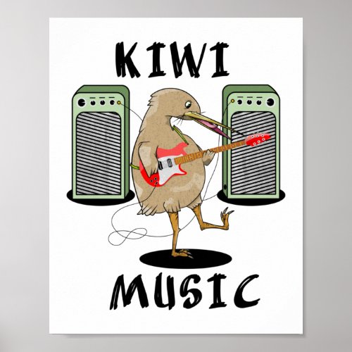 Kiwi Music Poster