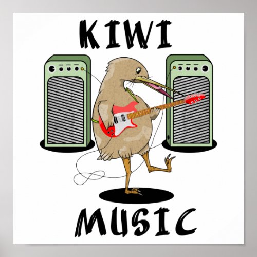Kiwi Music Poster
