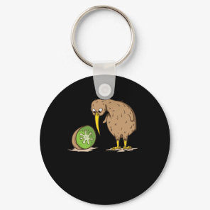 Kiwi Neuseeland flugunfähig Vogel Kiwifrucht Keychain