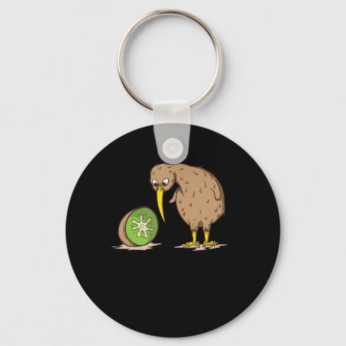 Kiwi Neuseeland flugunfhig Vogel Kiwifrucht Keychain