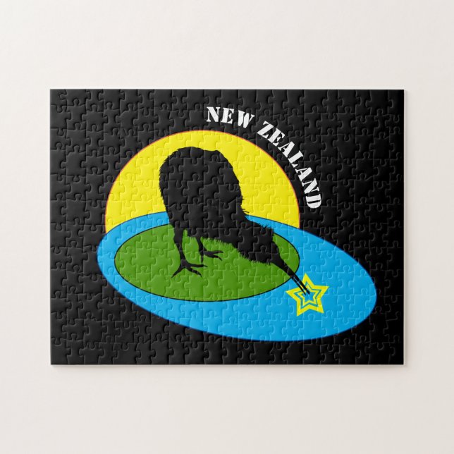 Kiwi - New Zealand Bird & Aotearoa /kids puzzle (Horizontal)