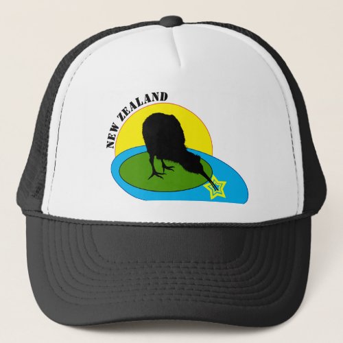 Kiwi _ New Zealand Bird  Bro FashionTrucker Hat