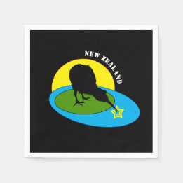 Kiwi - New Zealand Bird & Bro (kids party) Napkins