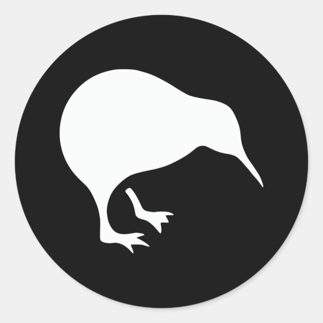 Kiwi New Zealand emblem Classic Round Sticker (Front)