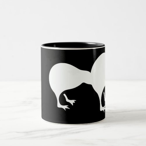 Kiwi New Zealand emblem Two_Tone Coffee Mug