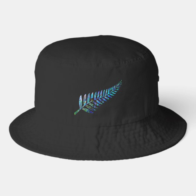 KIWI NEW ZEALAND FERN PAUA BUCKET HAT (Front)