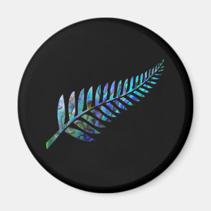 KIWI NEW ZEALAND FERN PAUA MAGNET