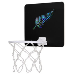 KIWI NEW ZEALAND FERN PAUA MINI BASKETBALL HOOP