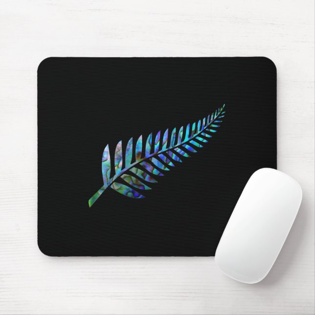 KIWI NEW ZEALAND FERN PAUA MOUSE PAD (With Mouse)