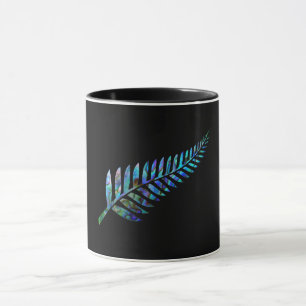 KIWI NEW ZEALAND FERN PAUA MUG