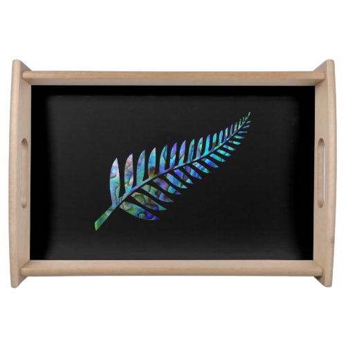 KIWI NEW ZEALAND FERN PAUA SERVING TRAY