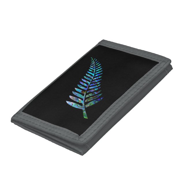 KIWI NEW ZEALAND FERN PAUA TRIFOLD WALLET (Bottom)
