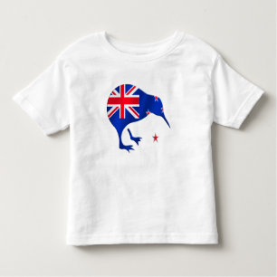 kiwi New Zealand flag soccer football gifts Toddler T-shirt