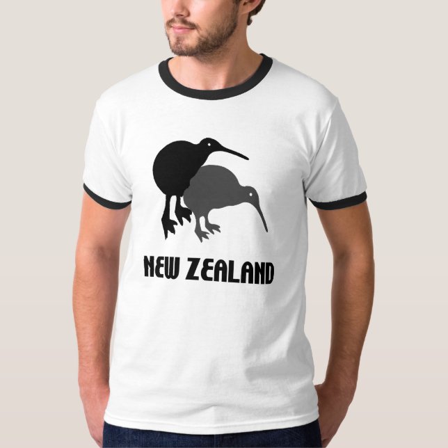 Kiwi New Zealand Funny Mens Shirt (Front)