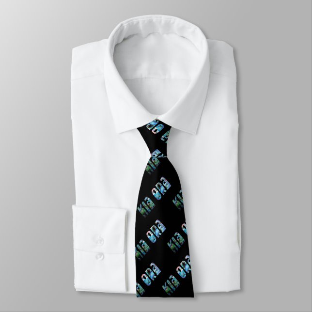 KIWI NEW ZEALAND KIA ORA PAUA TIE (Tied)