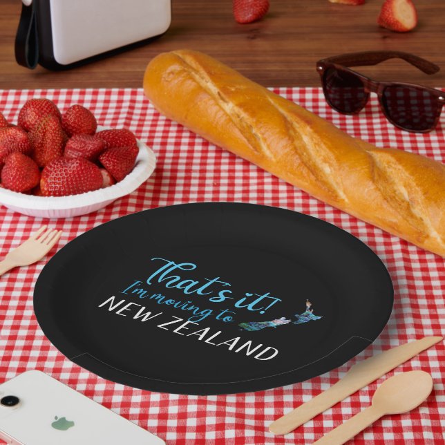 KIWI NEW ZEALAND PAUA PAPER PLATES (Picnic)
