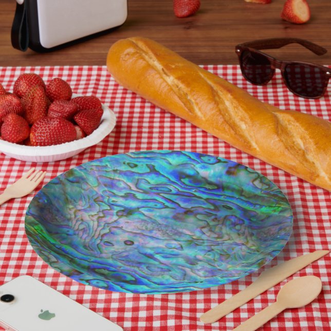 KIWI NEW ZEALAND PAUA PAPER PLATES (Picnic)