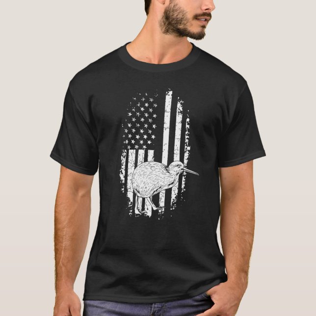 Kiwi New Zealand Quote For A Patriotic Kiwi Bird T-Shirt (Front)