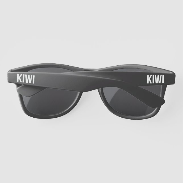 KIWI NEW ZEALAND WHITE SUNGLASSES (Back)