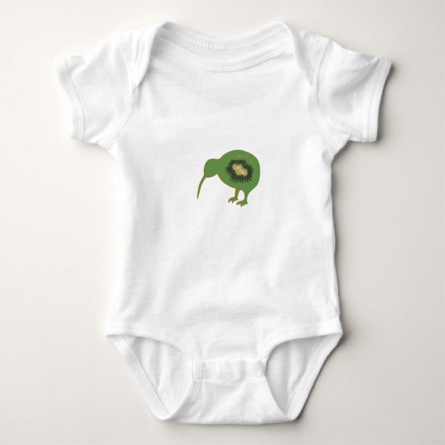 kiwi nz kiwifruit baby bodysuit (Front)