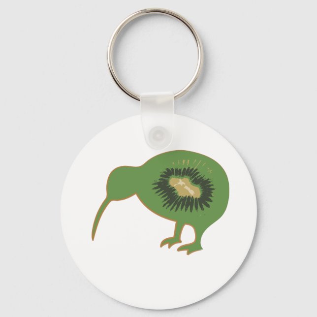 kiwi nz kiwifruit keychain (Front)