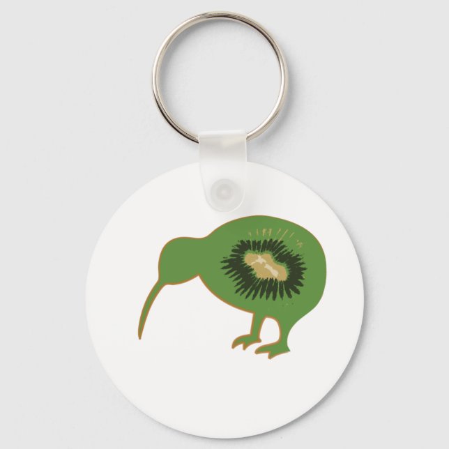 kiwi nz kiwifruit keychain (Front)
