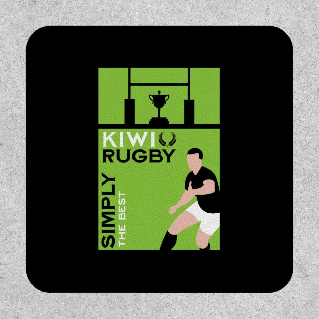Kiwi NZ Rugby Players Art Patch (Front)