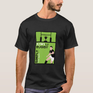 Kiwi NZ Rugby Players Art T-Shirt