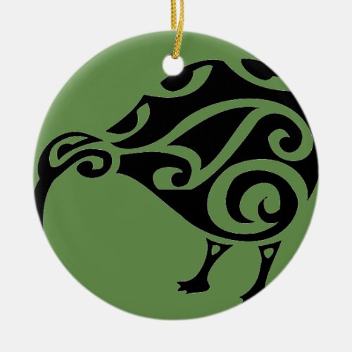 KIWI of AOTEAROA new zealand Ceramic Ornament