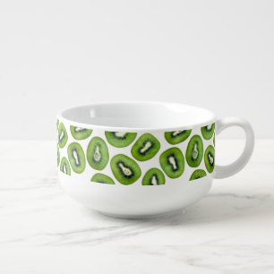 Kiwi Pattern Soup Mug