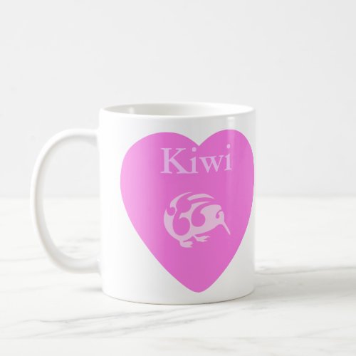 Kiwi pink heart cup