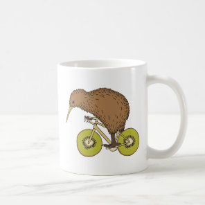 Kiwi Riding Bike With Kiwi Wheels Coffee Mug