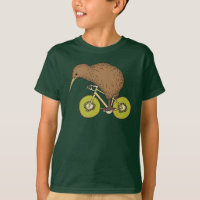 Kiwi Riding Bike With Kiwi Wheels