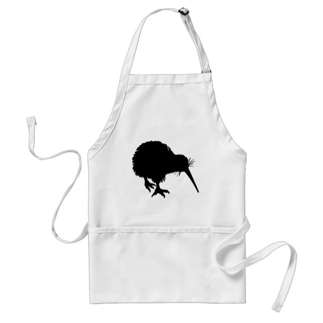 Kiwi Silhouette Adult Apron (Front)