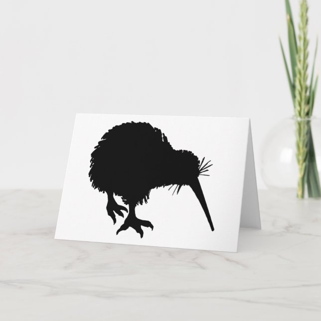 Kiwi Silhouette Card (Front)