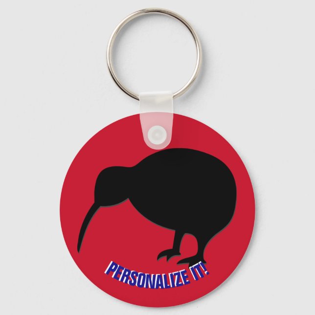 KIWI silhouette Keychain (Front)