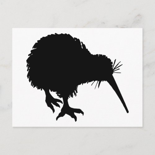 Kiwi Silhouette Postcard