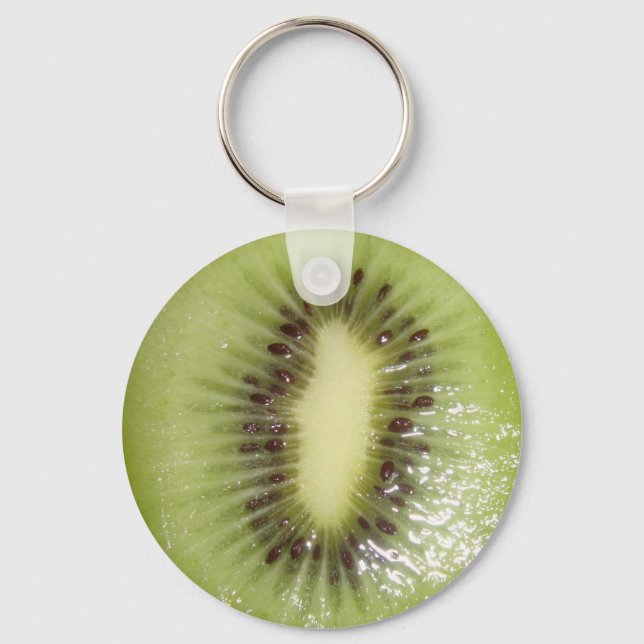 Kiwi Slice Photo Keychain (Front)