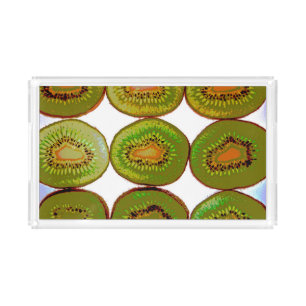Kiwi slices acrylic tray