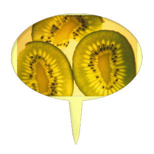 Kiwi slices cake topper