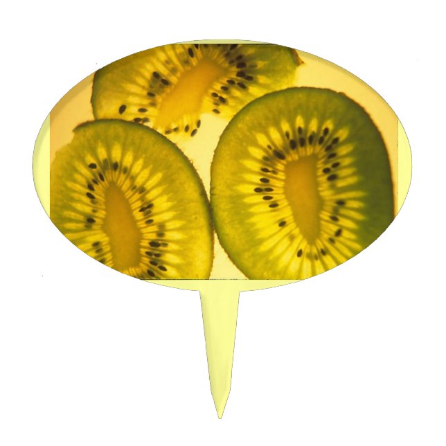 Kiwi slices cake topper (Front)