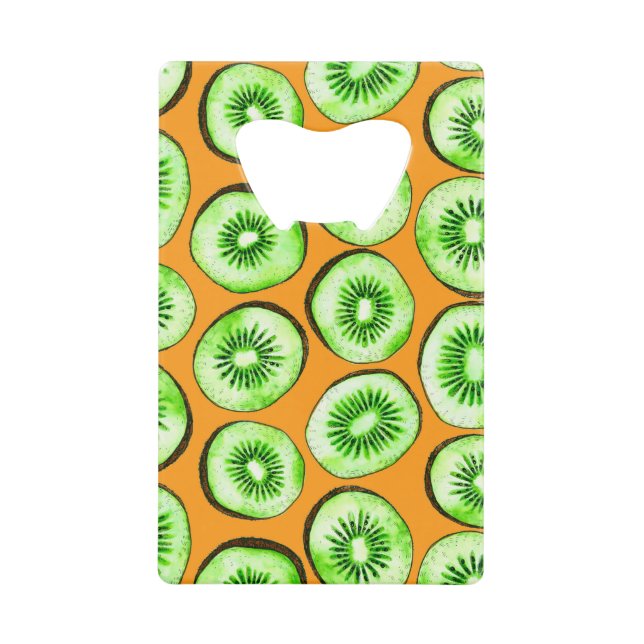 Kiwi slices credit card bottle opener (Front)